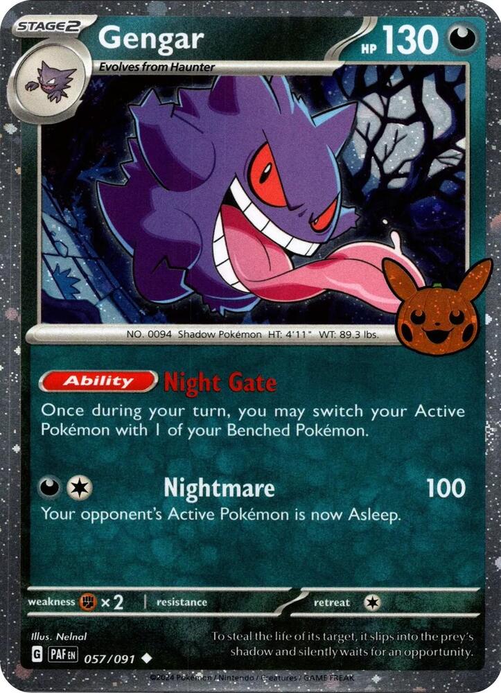 Gengar (Cosmos Holo) - Trick or Trade BOOster Bundle 2024 (TTBB24)